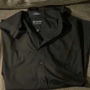 Men’s Black Button-down Dress Shirt
